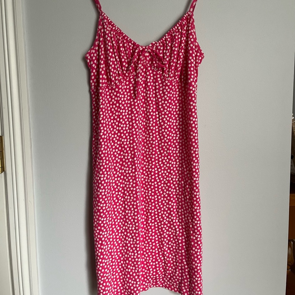 AE Lightweight Summer Dress Hot Pink Floral